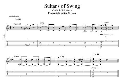 Sultans of Swing for guitar. Guitar sheet music and tabs.