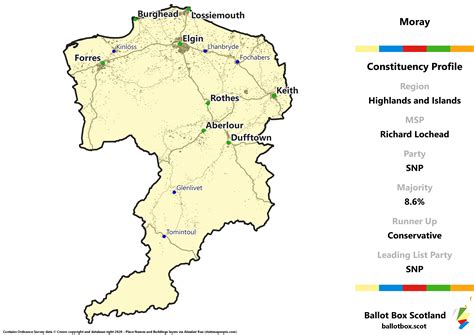 Highlands and Islands Region – Moray Constituency Map – Ballot Box Scotland