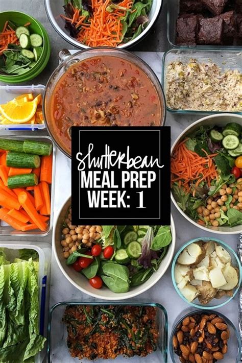 Shutterbean Meal Prep: Week 1 | Vegan meal prep, Meals, Meal prep