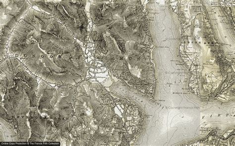 Historic Ordnance Survey Map of Holy Loch, 1905-1907