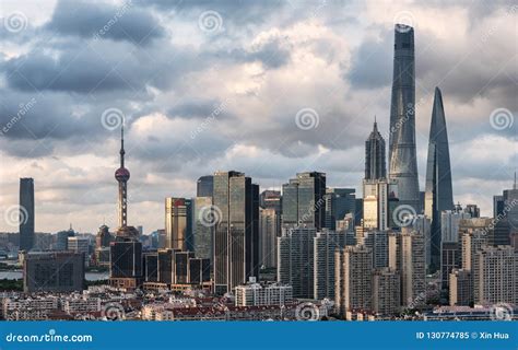 Shanghai Lujiazui Financial Center Editorial Image - Image of asia ...