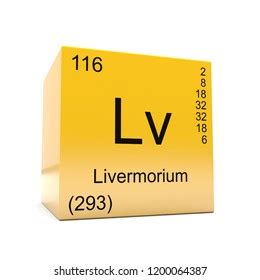 Livermorium Chemical Element Symbol Periodic Table Stock Illustration ...