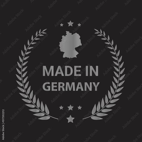 Made in Germany vector logo. Germany flags logo design. Stock Vector ...