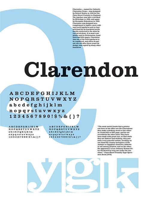 Clarendon Typeface Typeface Poster, Typo Poster, Typography Poster Design, Typographic Poster ...