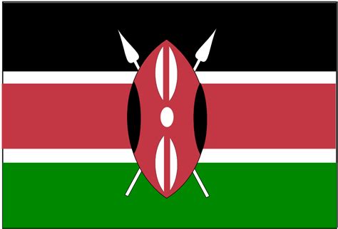 OnlineLabels Clip Art - Flag of Kenya