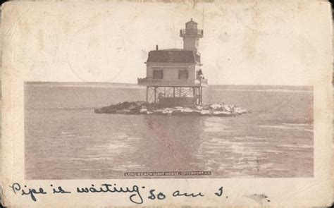 Long Beach Lighthouse Greenport, NY Postcard