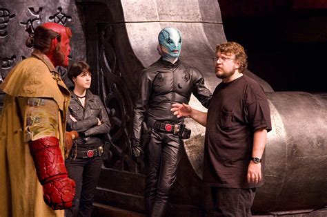 Ron Perlman, Selma Blair, Doug Jones and director Guillermo del Toro on ...