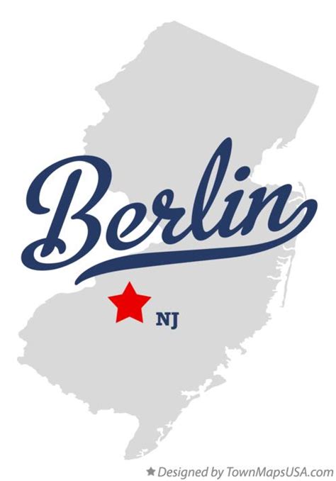 Map of Berlin, NJ, New Jersey