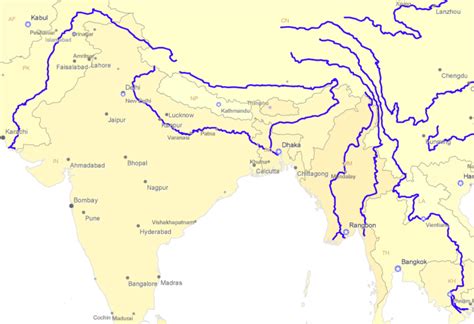 Brahmaputra River World Map