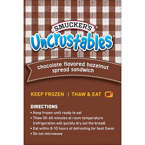 Smucker's Uncrustables Chocolate Flavored Hazelnut Spread Frozen Sandwich - 27oz/15ct 27 oz | Shipt