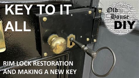 Rim lock restoration and making a key - YouTube