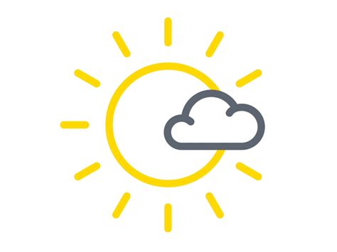 Weather Icon Set - Mostly Sunny by Jason Dwayne on Dribbble