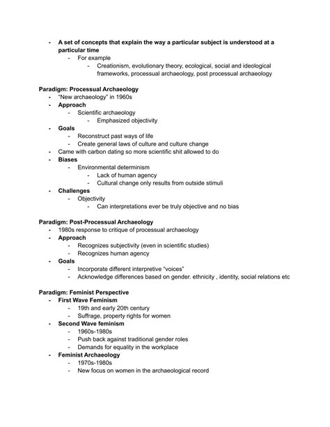 Introduction to Biological Anthropology and Archaeology Guide | ANTHRO1022A - Introduction to ...