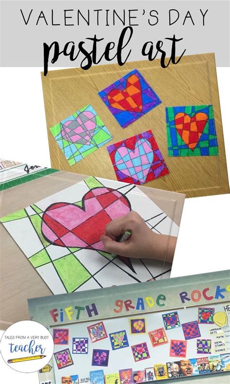 This Valentine's art project for elementary school students is the ...