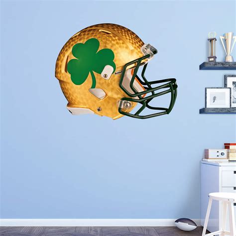 Notre Dame Fighting Irish: Shamrock Helmet Wall Decal | Shop Fathead ...