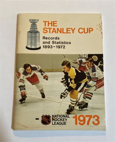 1973 NHL STANLEY Cup Records and Statistics 1893-1972 - Bobby Orr on Cover $3.99 - PicClick