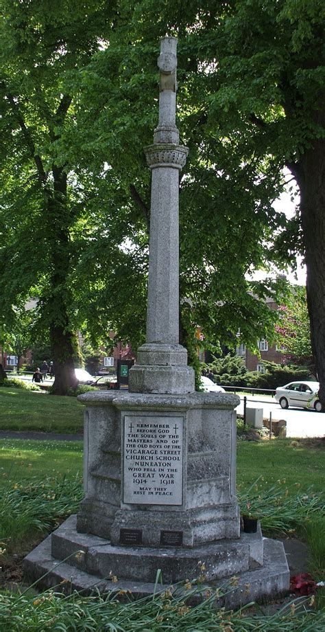 Nuneaton Church School Memorial | A Military Photo & Video Website