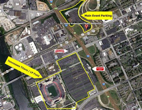 Titans Stadium Parking Lot Map