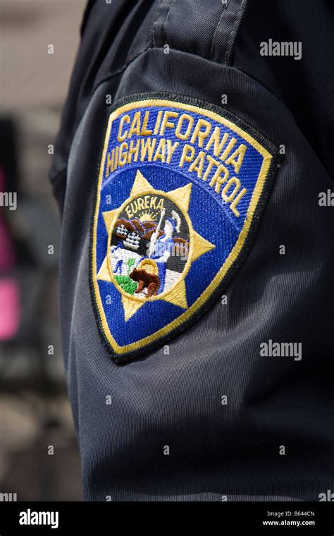 California Highway Patrol police officer badge Stock Photo - Alamy