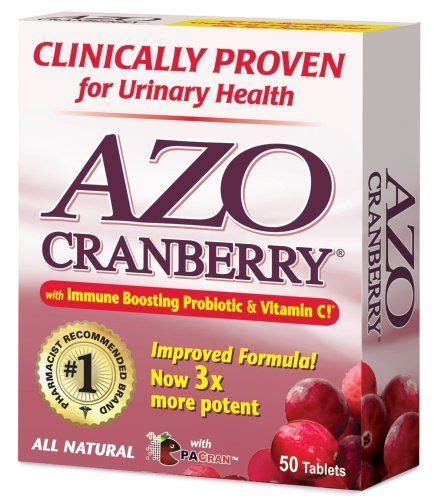 AZO All Natural Concentrated cranberry tab or soft gels. Best product my urologist ever ...