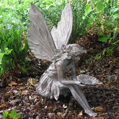 Home & Garden UK Fairy Sitting Garden Statue