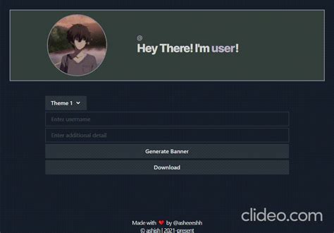 GitHub - asrvd/gitbanner: Generate Banner for you Profile Readme on ...