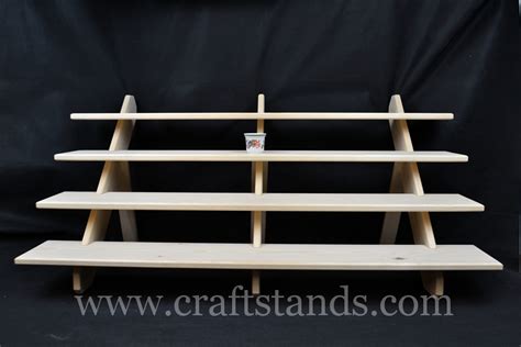 4 Tier Extra Wide Portable Trade Show Display Shelving Stand