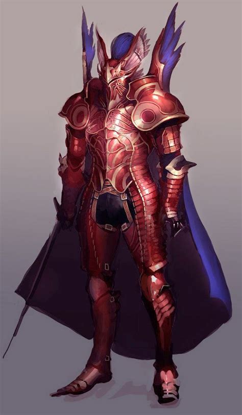 Red Knight | Knight armor, Fantasy armor, Fantasy character design