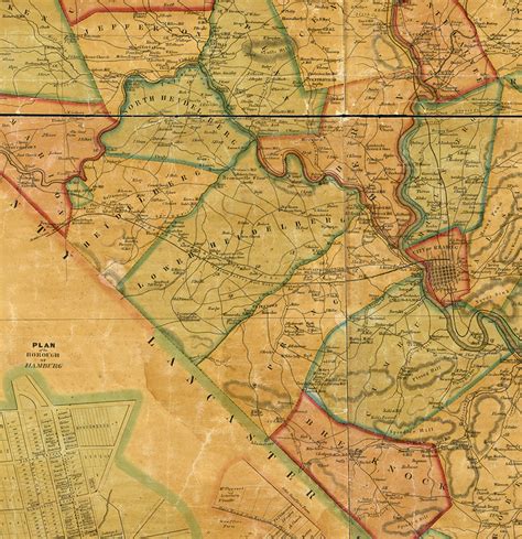 Map of Berks County Pennsylvania PA 1854. Reproduction - Etsy