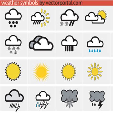 Weather Symbols | FreeVectors