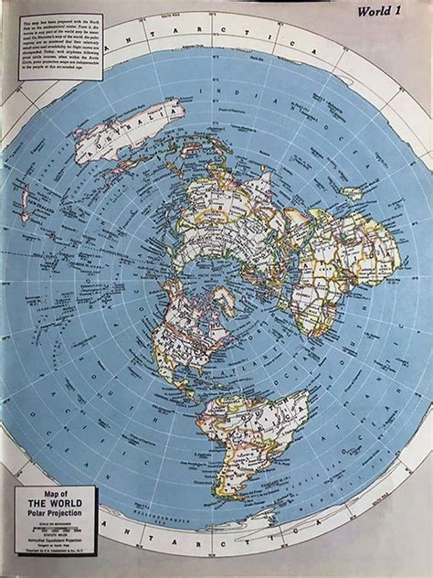 Flat Earth Map Real World