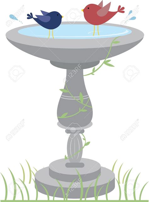 clip art bird bath 20 free Cliparts | Download images on Clipground 2024