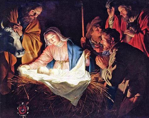 birth of jesus, nativity, adoration of the shepherds, marie and joseph, 1622 christian painting ...