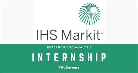 IHS Markit: Analyst - Research and Analysis Internship 2020 – GoCareers