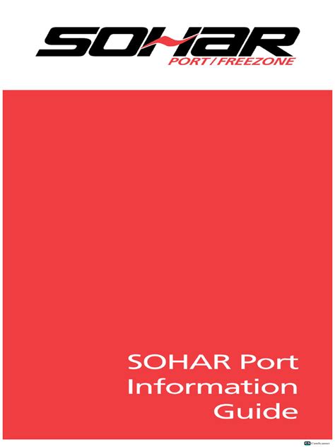 Sohar Port Information Guide V9 - Single - Page | PDF