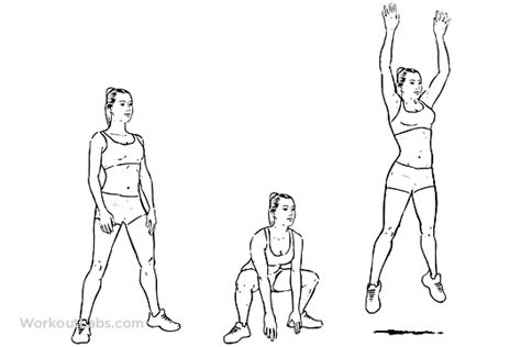 Frog Jumps | Illustrated Exercise guide - WorkoutLabs