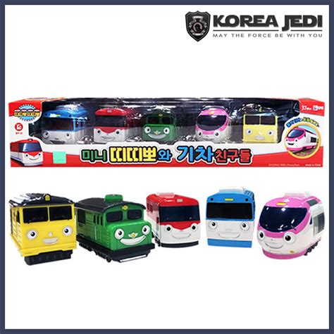 Titipo and Friends Pull-Back Toy Mini Train Friends 5pcs Set - Titipo ...