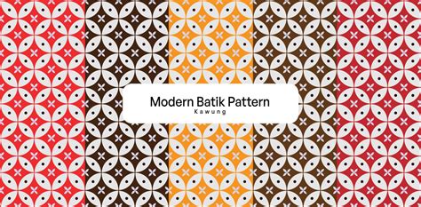 Modern Batik Pattern Called Kawung From Indonesia Country Vector 11419658 Vector Art at Vecteezy