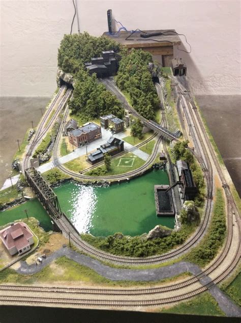 Professionally Built N Scale Train Layout - Tidewater Junction | eBay ...