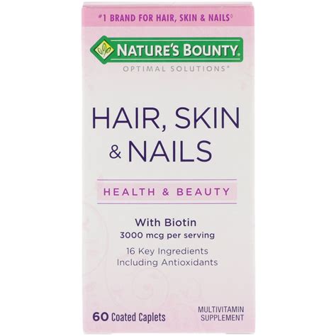 Nature's Bounty, Hair, Skin & Nails, 60 Coated Caplets | By iHerb