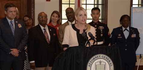 Florida Attorney General Pam Bondi announces settlement at the Tampa ...