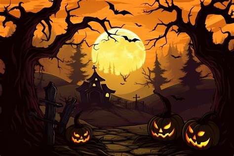 Beautiful Halloween Background Graphic by Art On Demand · Creative Fabrica