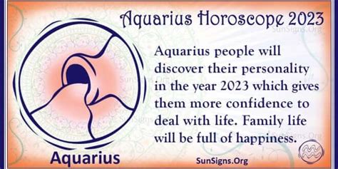 Aquarius Horoscope 2023 - Get Your Predictions Now! - SunSigns.Org