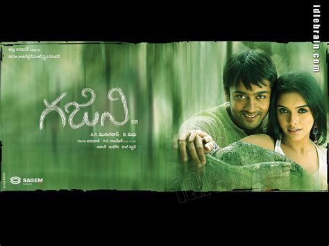 Ghajini - Telugu film wallpapers - Surya, Asin