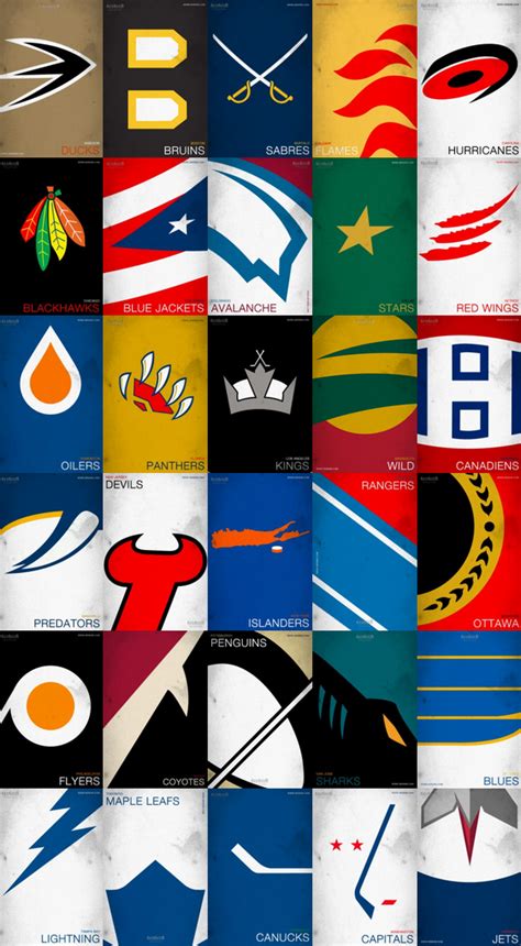 NHL minimalist team logos. | Blackhawks hockey, Hockey posters, Hockey ...