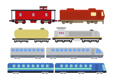 Flat Train Vectors 152966 Vector Art at Vecteezy