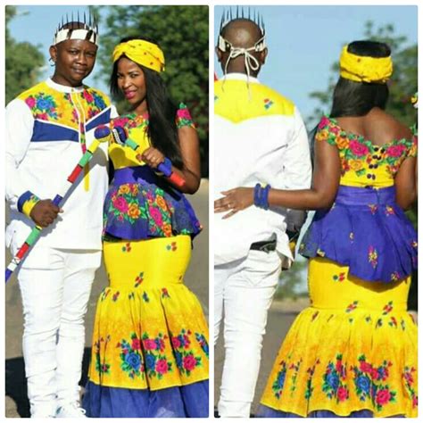 Clipkulture | Couple In Tsonga Traditional Wedding Attire