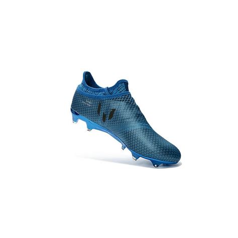 adidas Messi 16+ Pureagility FG Soccer Cleats Shock Blue Silver