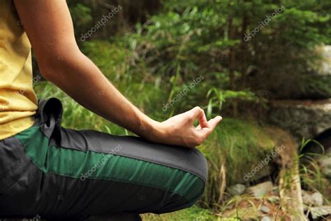 Meditation in forest — Stock Photo © nevarpp #33651069