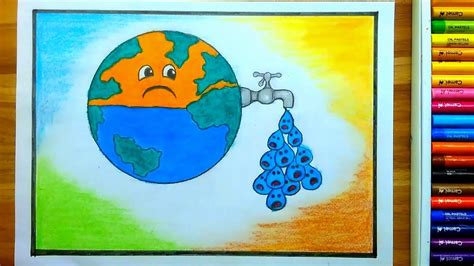 Save Water Drawing Competition/Save Water Save Life Drawing - YouTube ...